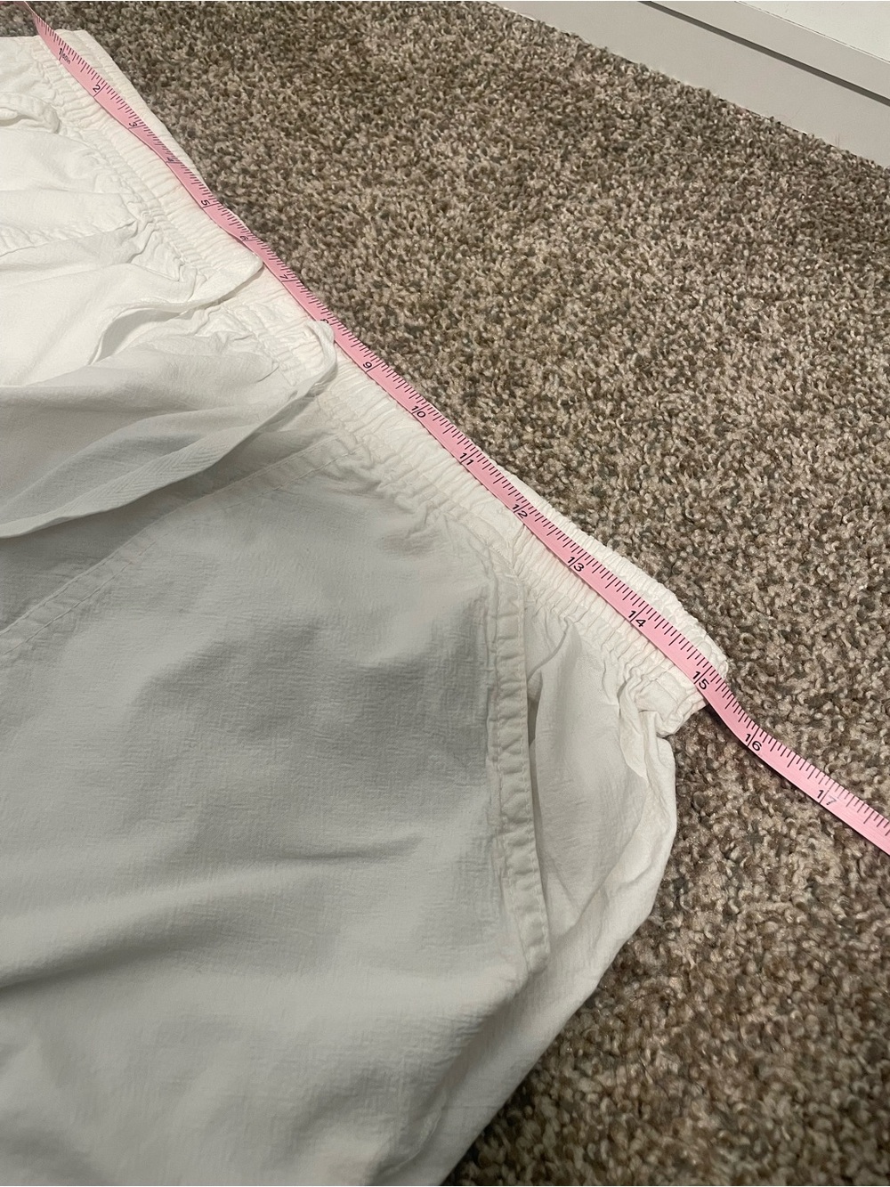 100% Cotton Erika White Women’s Linen Lightweight Flowy Drawstring Pants Size M - Picture 9 of 9